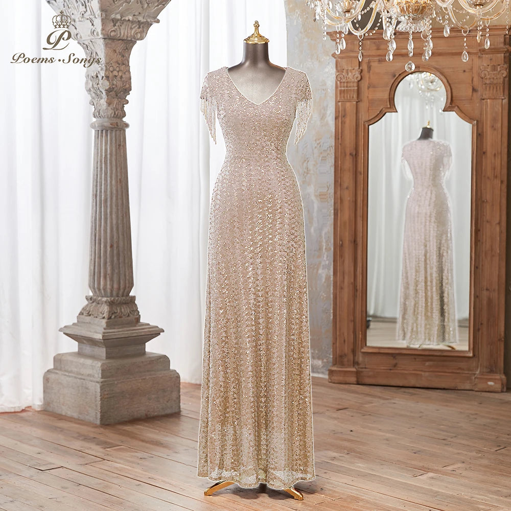 Glitter Sequin Dress  Slim Fit