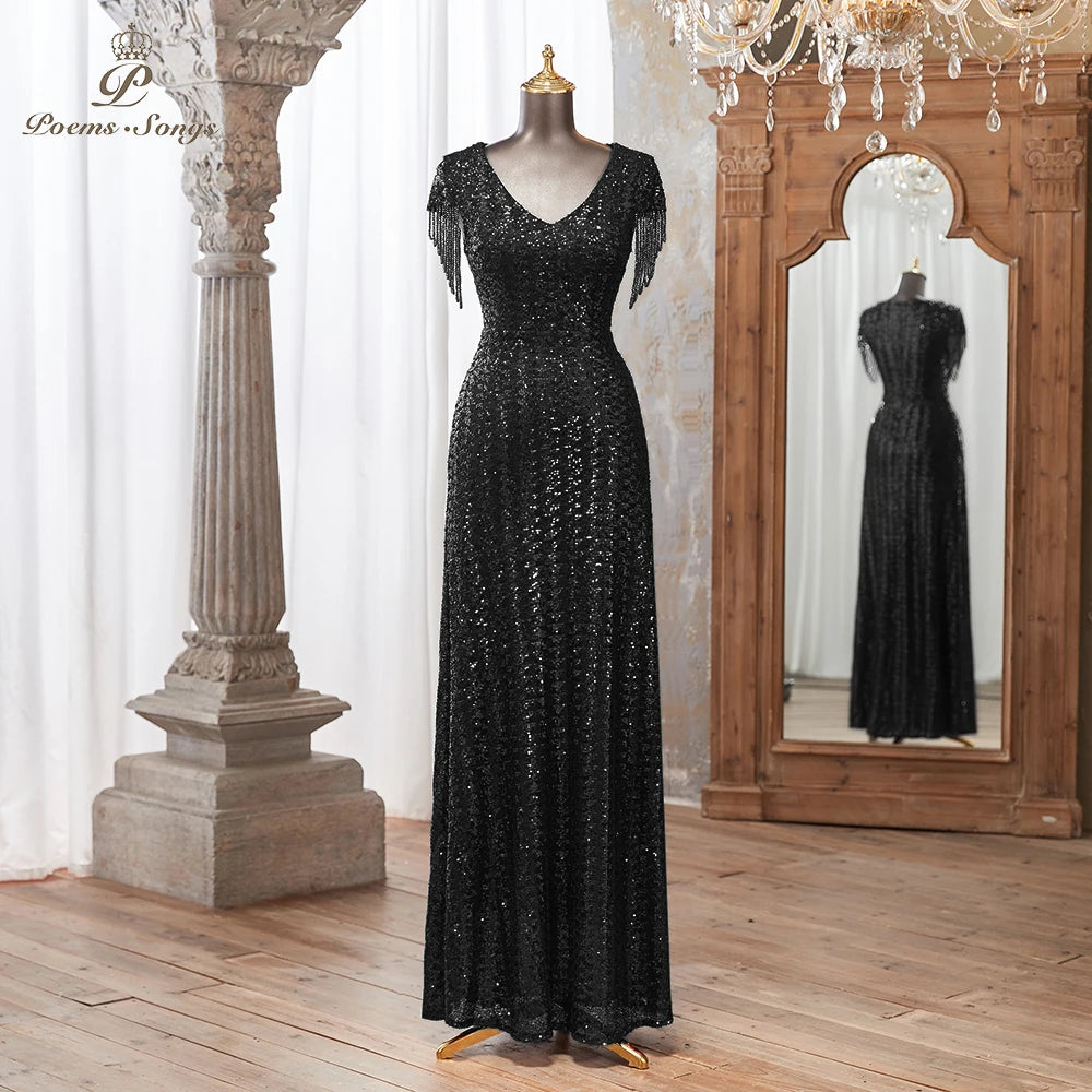 Glitter Sequin Dress  Slim Fit