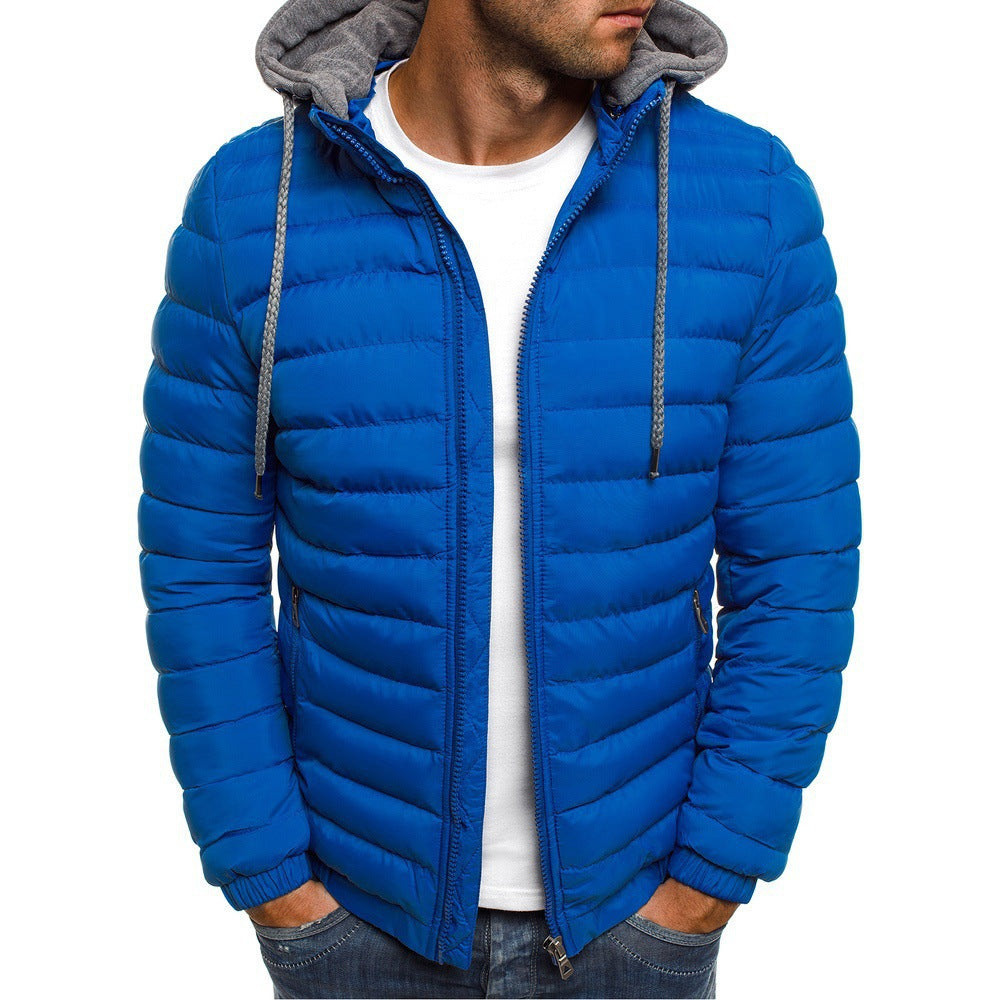 Men Hoodie Coat With Zipper