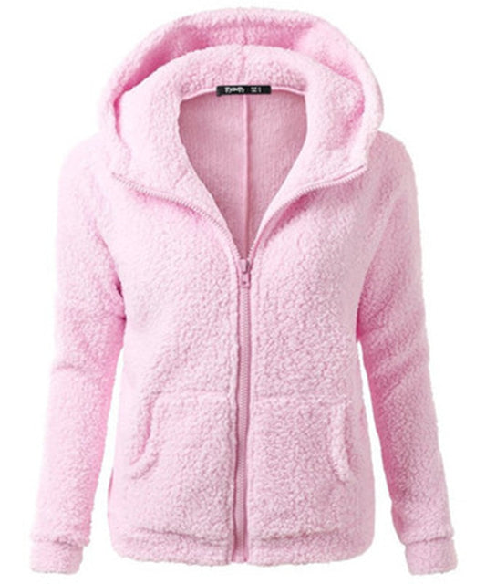 Autumn Winter Warm Jacket Women Hooded