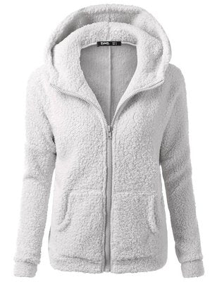 Autumn Winter Warm Jacket Women Hooded