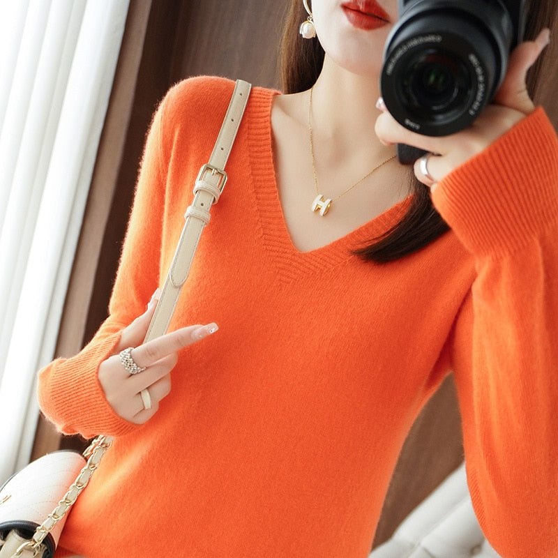 Sweater 2022 Autumn Winter Knitted Pullovers