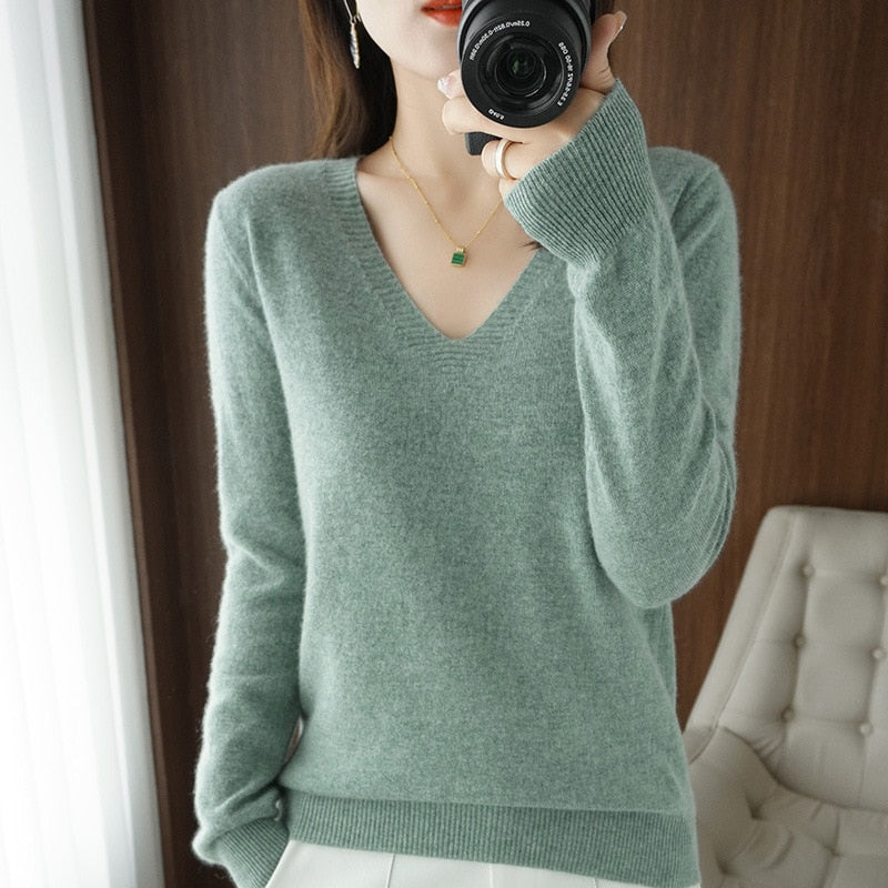 Sweater 2022 Autumn Winter Knitted Pullovers