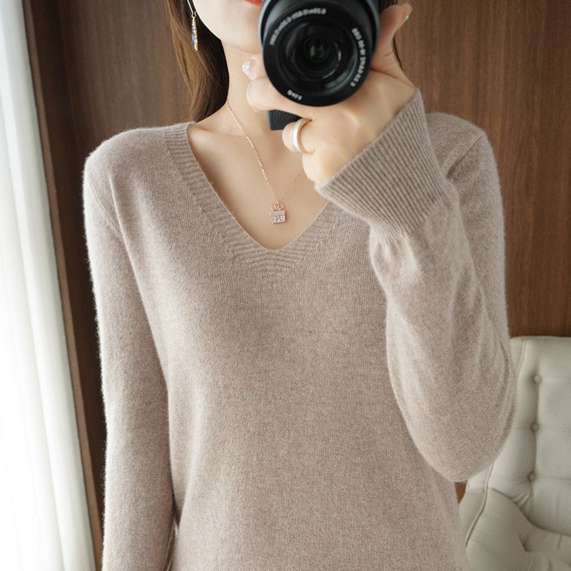 Sweater 2022 Autumn Winter Knitted Pullovers