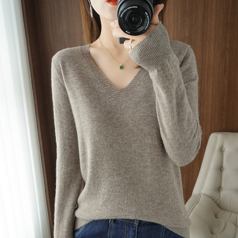 Sweater 2022 Autumn Winter Knitted Pullovers