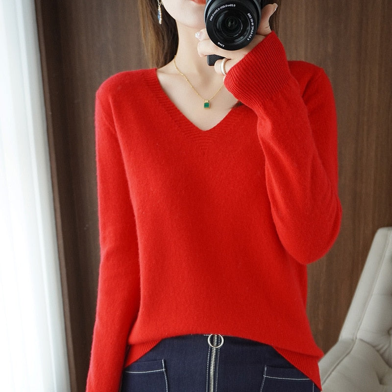 Sweater 2022 Autumn Winter Knitted Pullovers