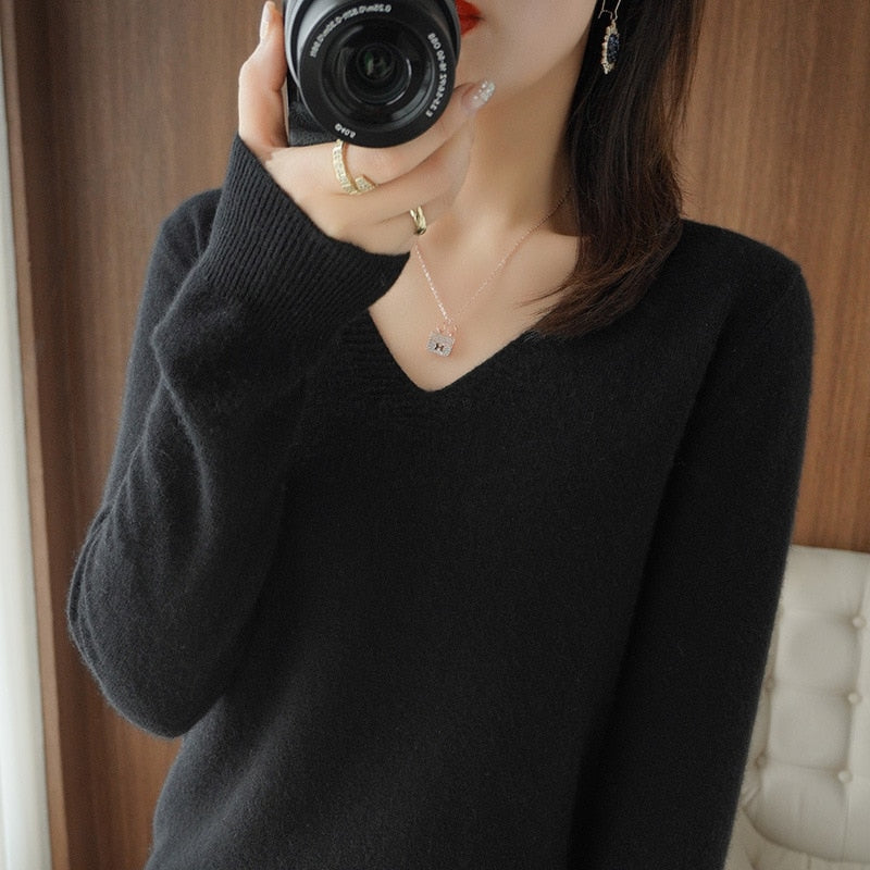 Sweater 2022 Autumn Winter Knitted Pullovers