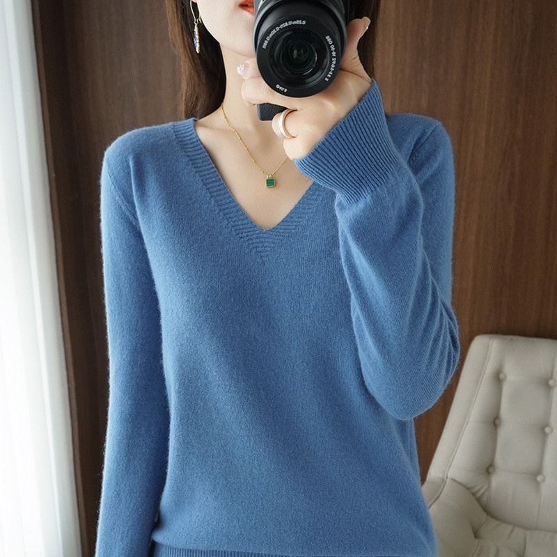 Sweater 2022 Autumn Winter Knitted Pullovers