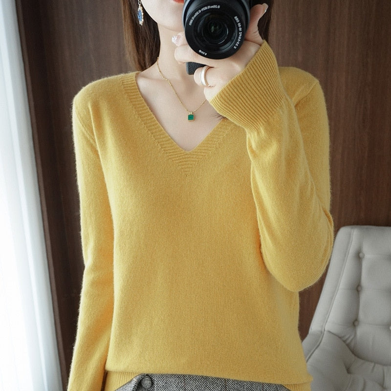 Sweater 2022 Autumn Winter Knitted Pullovers