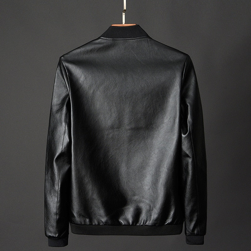 Autumn Winter Leather Jacket Coat Men