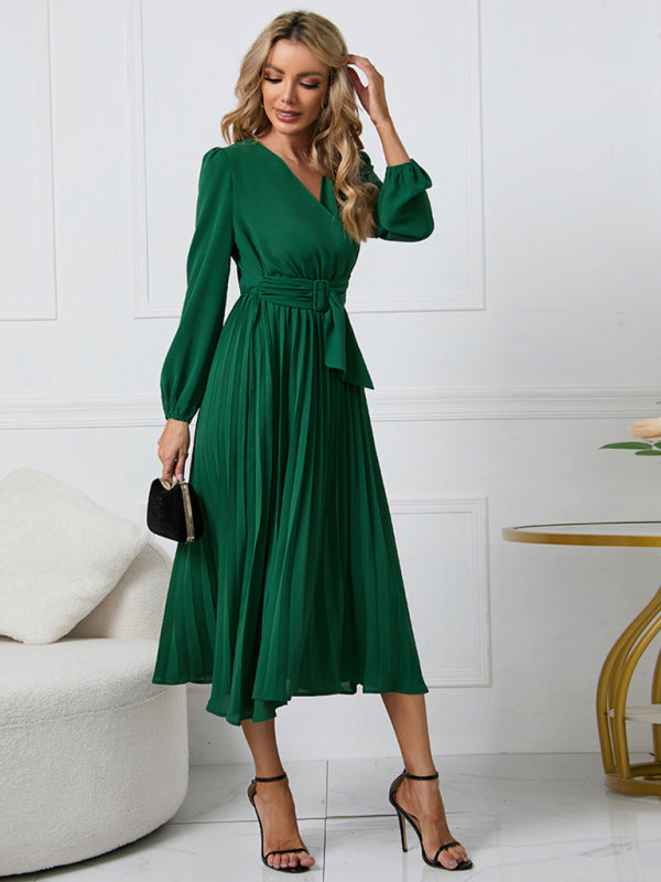 Faux-Wrap Dress