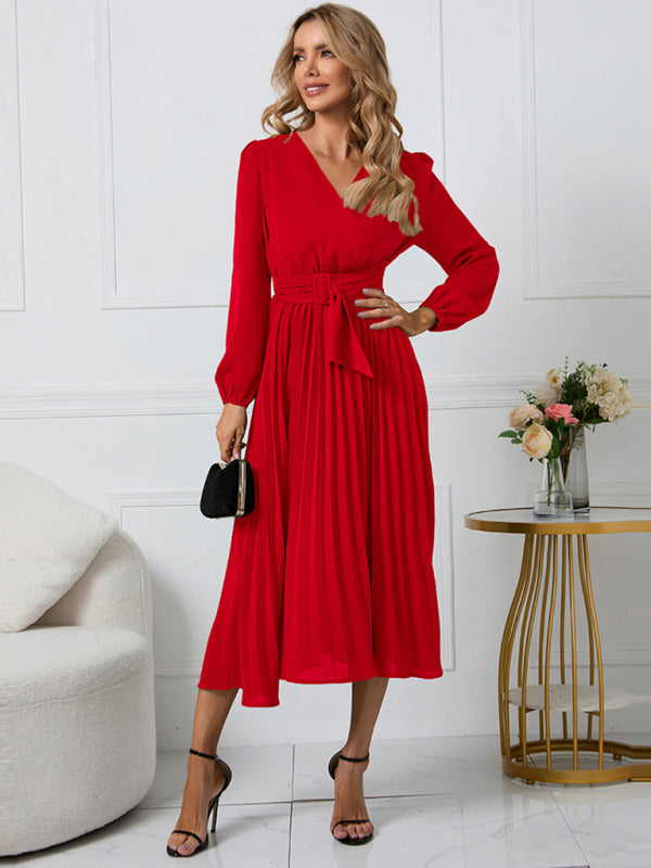 Faux-Wrap Dress